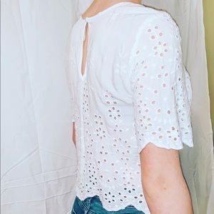 Eyelet blouse